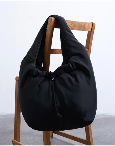 TOPSHOP - Sia Ruched Nylon Shoulder Bag