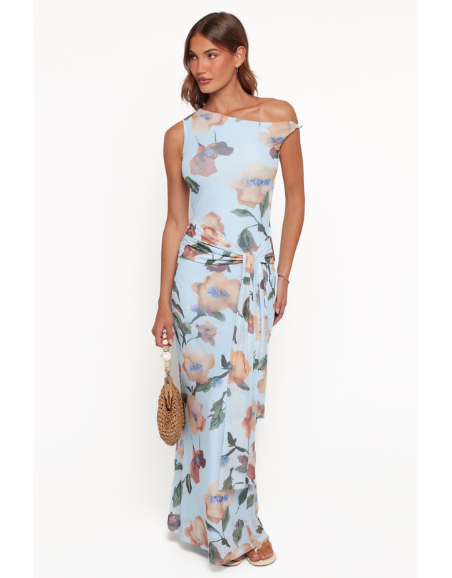 Petal & Pup - Loulani Maxi Dress - Pale Blue Floral