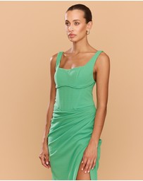 CATHERINE FERRARO - Elena Square Neck Gown