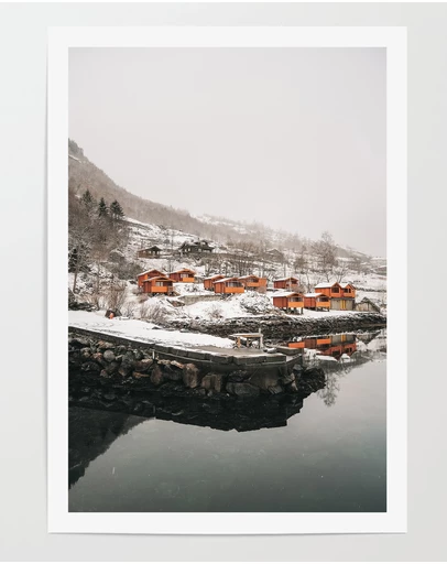 LEGGERA - Hygge Winter Cabin Print