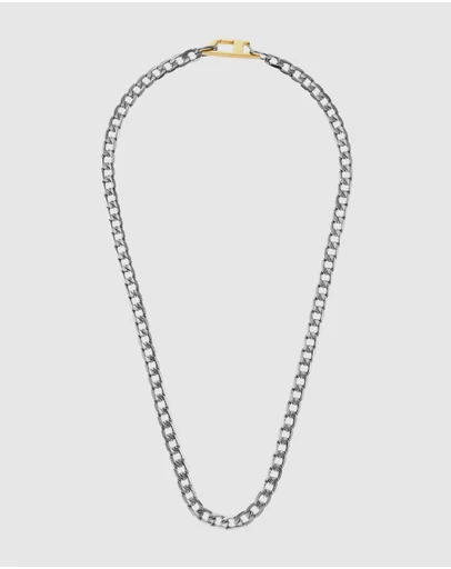 Diesel - Steel Silver-Tone Necklace
