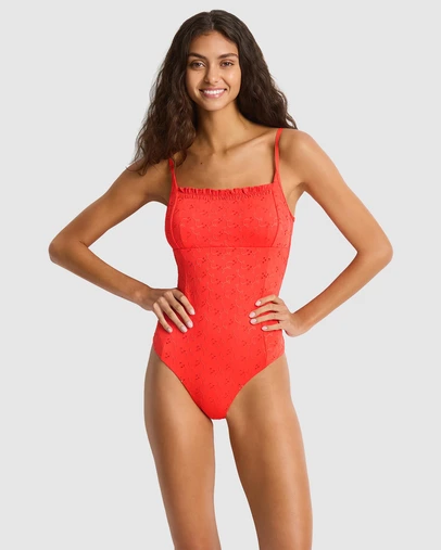Sea Level Australia - Celestia Frill Square Neck One Piece