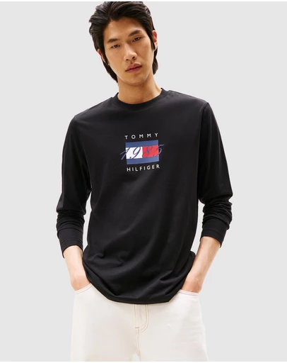 Tommy Hilfiger - Flag Graphic Jersey LS T-Shirt