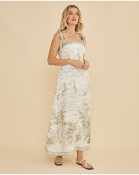 Amelius - Eden Shoulder Tie Maxi Dress
