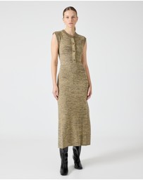 Third Form - Melange Knit Midi Dress