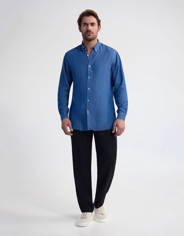 Oxford - Henry Casual Shirt Classic Fit