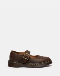 Dr Martens - Mary Jane Flower Shoes - Women's