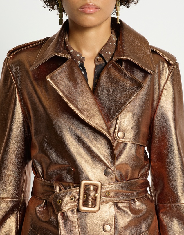 sass & bide - Curtain Call Leather Trench