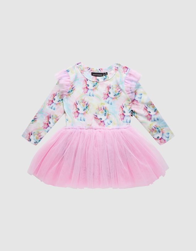 Rock Your Baby - Unicorn Pony Circus Frill Bodysuit Dress