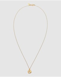 Elli Jewelry - Necklace Gemstone Pendant 925 Sterling Silver Gold-Plated
