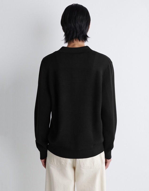 COS - Textured Knitted Polo Jumper