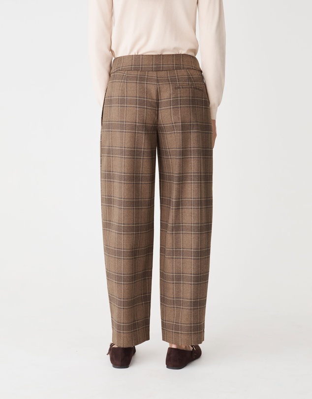 Forcast - Lani Barrel Leg Check Pants