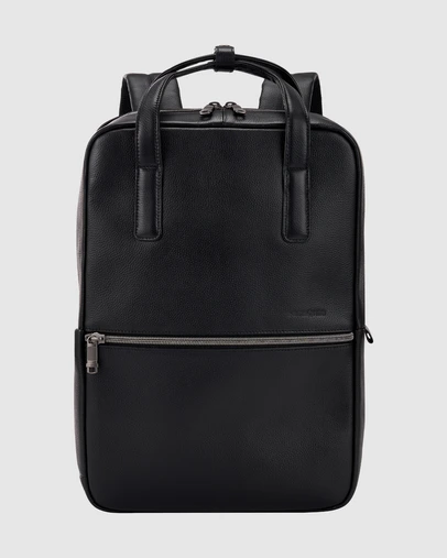 Samsonite - Classic Leather 14.1'' Laptop Backpack With Handles
