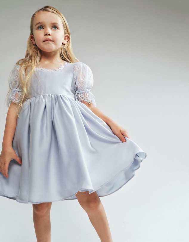 Bardot Junior - Greta Satin Lace Dress - Kids-Teens