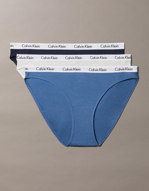 Calvin Klein - 3-Pack Cotton Rib Bikini Briefs