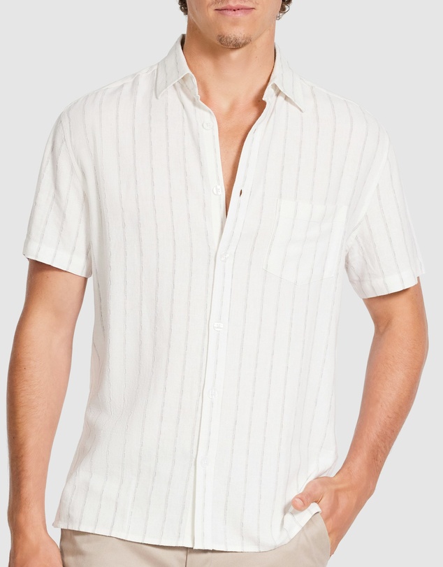 Tarocash - Artis Linen Stripe Shirt
