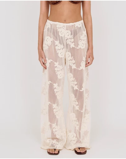 MINKPINK - Zephyra Embroidered Net Pants