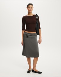 Cotton On - Boat Neck 3/4 Sleeve Top