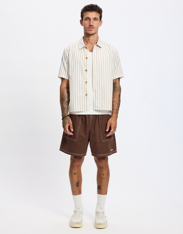 Rhythm - Vacation Stripe Crop SS Shirt