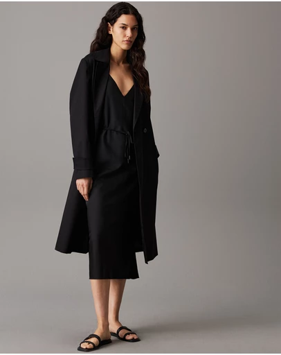 Calvin Klein - Crepe Midi Slip Dress