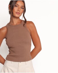 Petal & Pup - Ari Ribbed Tank - Mocha