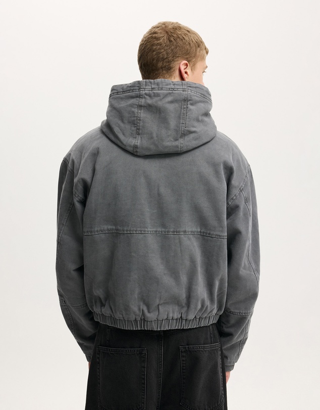 Cotton On - Cropped Hooded Bomber
