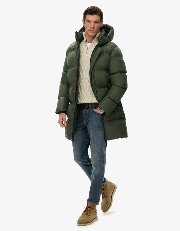 Superdry - Hooded Sports Puffer Mid Jacket