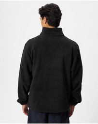 Rhythm - Checkered Fleece Quarter Zip Sweat