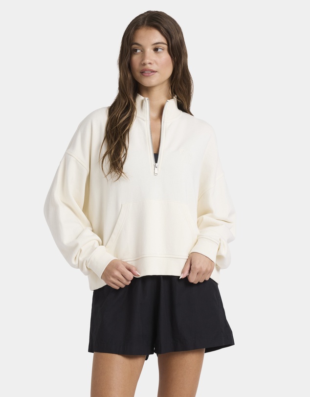 Roxy - Womens Movin Up Half Zip Fleece Jumper
