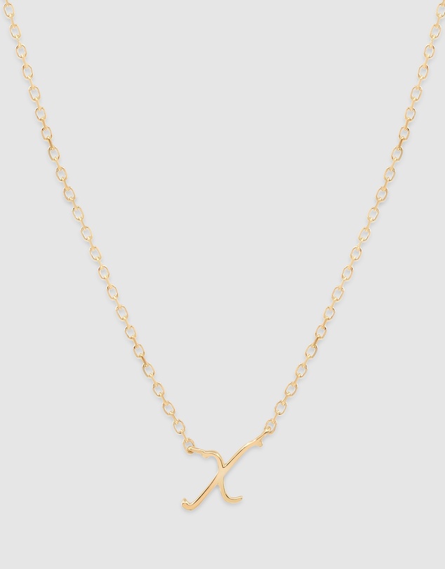 By Charlotte - Love Letter 'X' Necklace