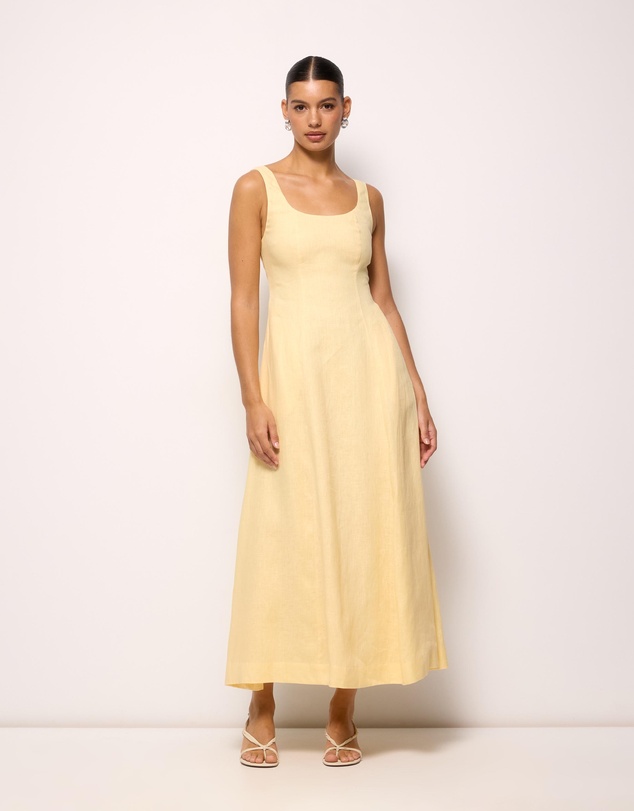 AERE - Fern Linen Maxi Dress