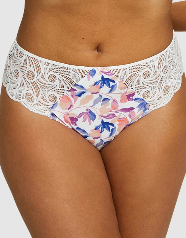 Sans Complexe - Ariane Fantaisy Microfibre & Lace Bikini Brief