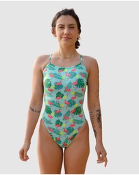 Salty Johnson - Flamingos Thin Strap One Piece