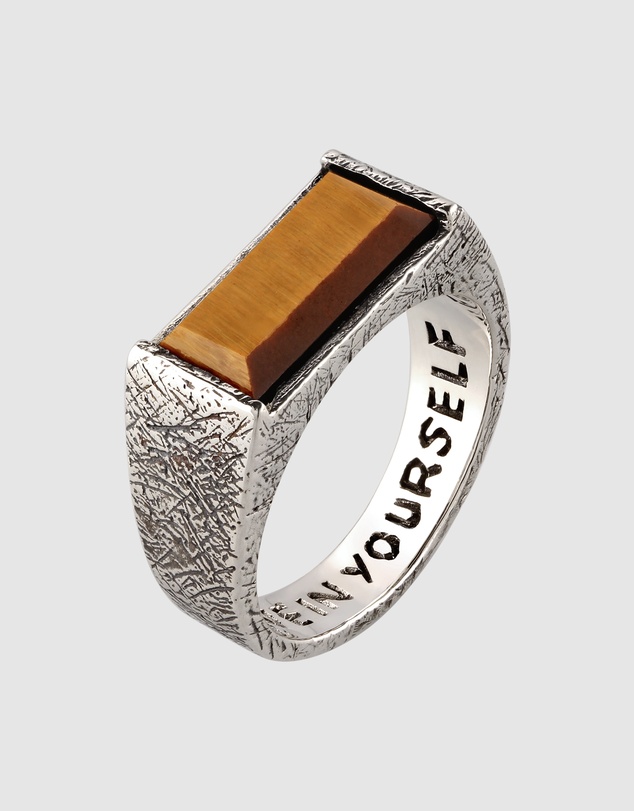 Haze & Glory - ICONIC EXCLUSIVE - Ring Signet Men Tigers Eye 925 Sterling Silver