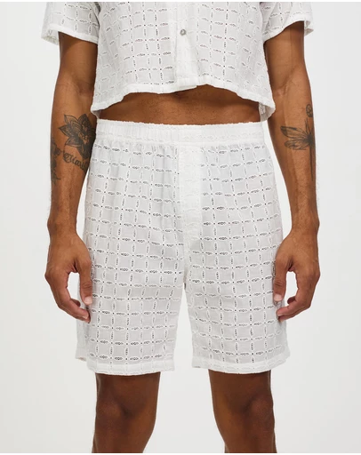 Merlino Street - Embroidered Amalfi Boxer Shorts