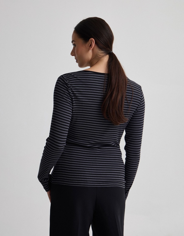 Oxford - Erin Striped Boatneck Knit