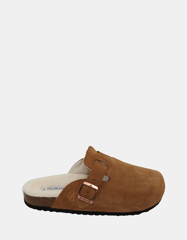Human - Women's Lego Slide Mules Tan Suede