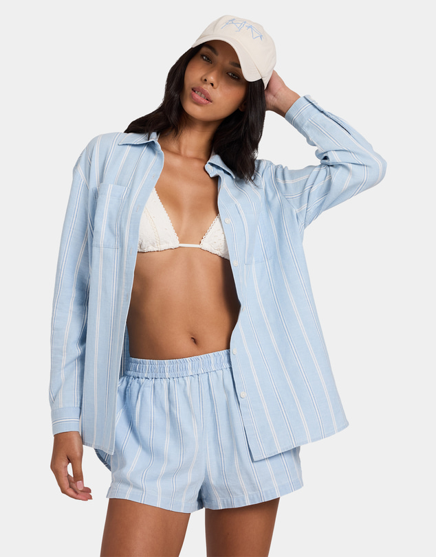Billabong - Salt Air Stripe Long Sleeve Shirt