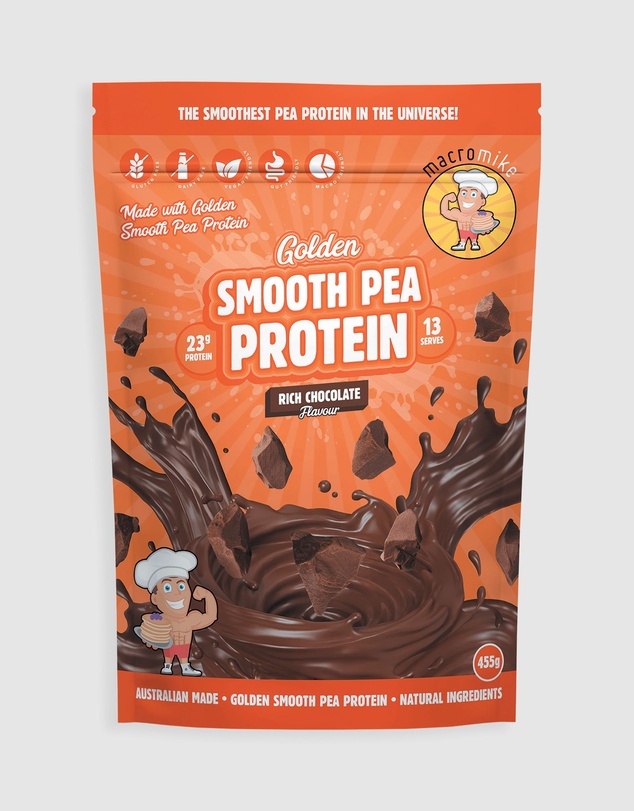 Macro Mike - Chocolate Golden Smooth Pea Protein - 455g