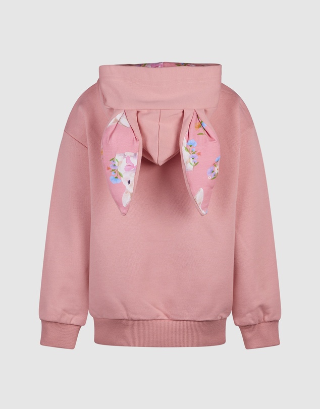 Rock Your Kid - Hunny Bunny 3D Bunny Hoodie in Peach