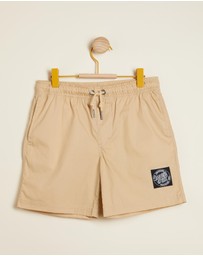 Santa Cruz - MFG Cruzier Solid Beach Shorts - Teens