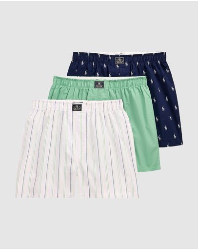 3 Pack Stripe, Pistachio & Navy Aopp