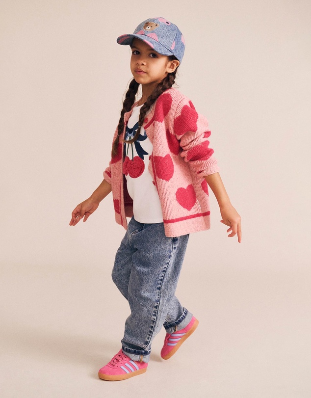 Huxbaby - Heart Tipped Cardigan - Babies-Kids