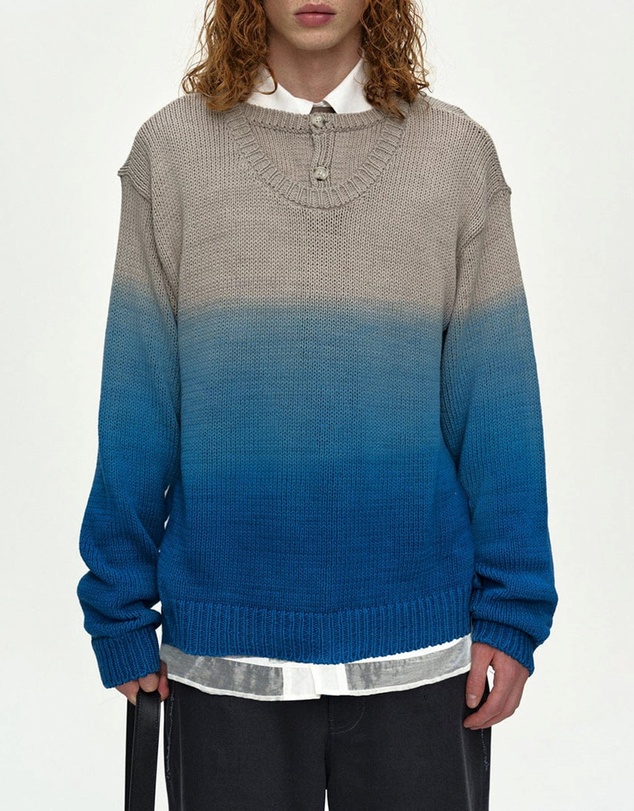 Andersson Bell - Gradient Henry-Neck Sweater