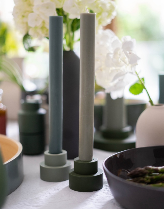 porter green - escc dinner candle soy-blend unscented candles