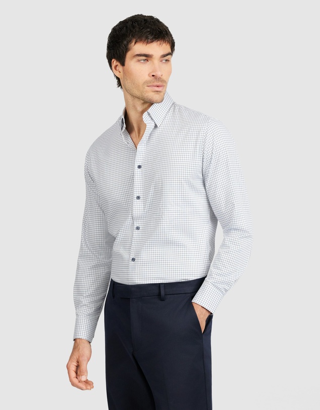 Tarocash - Leeds Slim Bamboo Check Shirt