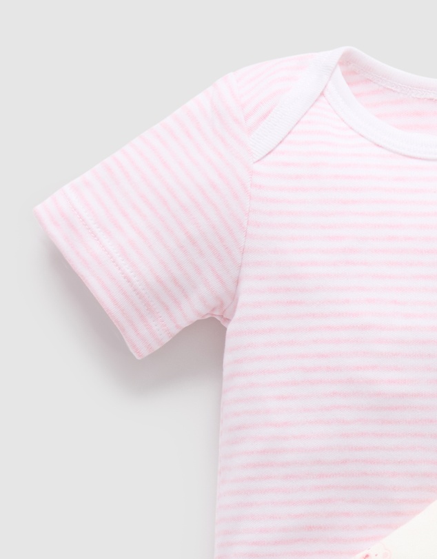 Purebaby - 2 Pack Short Sleeve Bodysuit - Babies