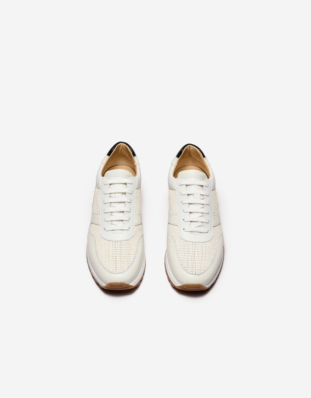 Calibre - Woven Mix Sport Sneaker Cream Combo