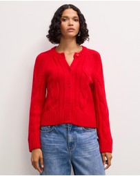 The Fated - Ezra Cable Knit Cardigan