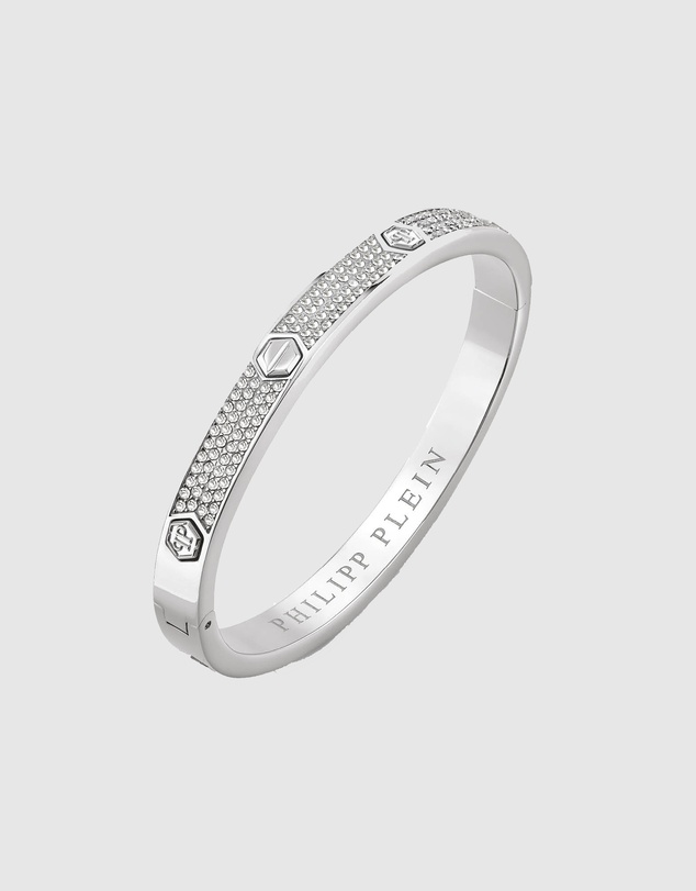 Philipp Plein - PLEIN CUFF Silver-Tone Bracelet